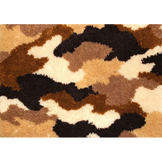 Camo Brown Latch Hook Rug Kit