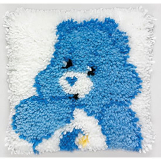 Bedtime Bear Latch Hook Pillow Kit