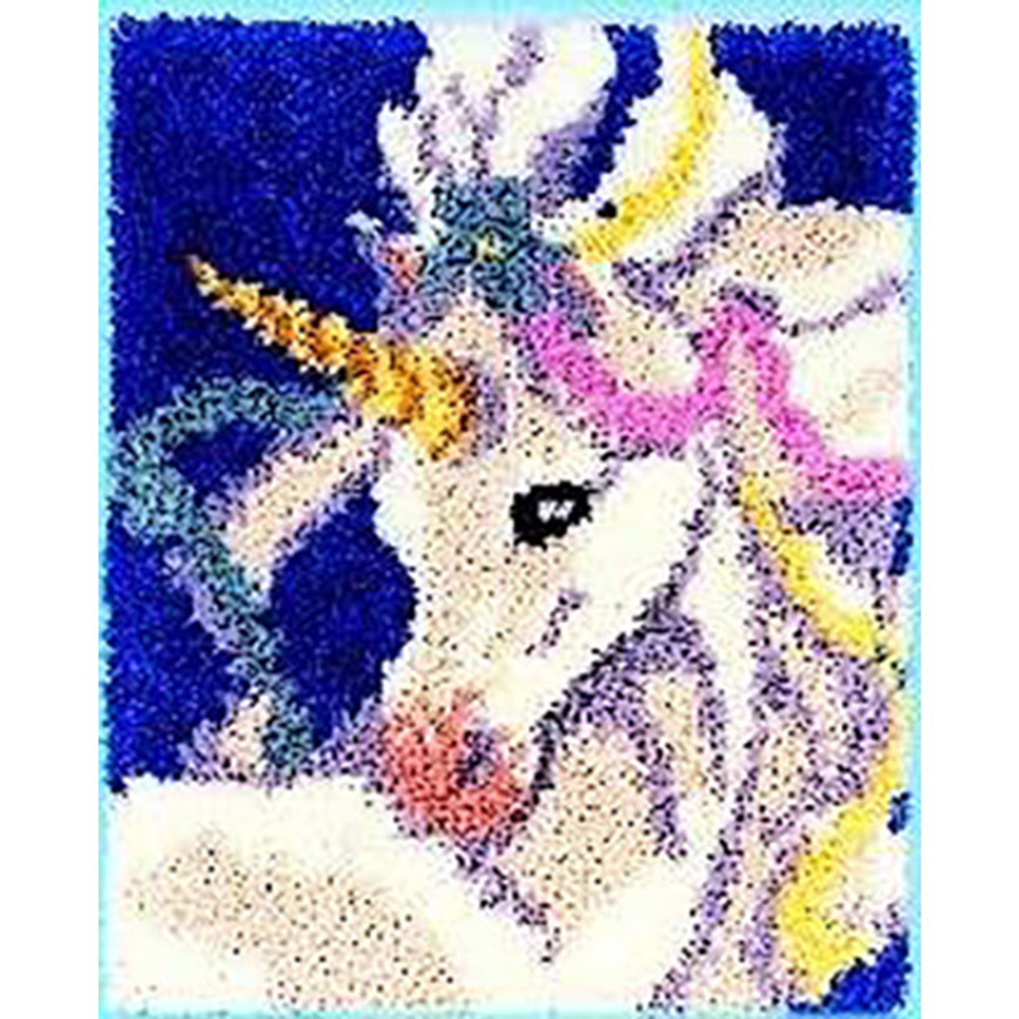 Sweet Unicorn Latch Hook Rug Kit