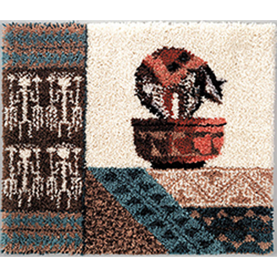 Bear Fetish Latch Hook Rug Kit