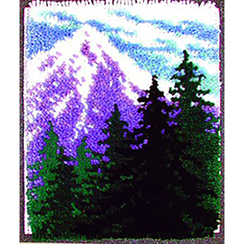 Mountain Pines Latch Hook Rug Kit