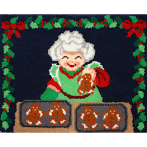 Mrs. Claus' Bakery Latch Hook Rug Kit