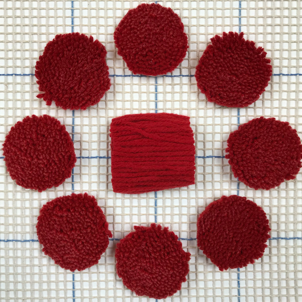 Cherry Pre-cut Latch Hook Yarn