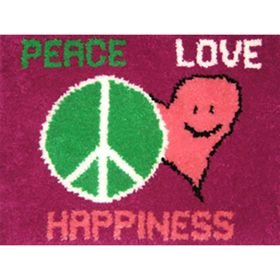 ★ぱんじー★Harmony of Peace vol.29＆32セット Peace, Love , Happiness Latch Hook Rug