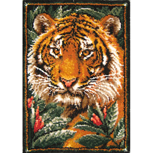 Jungle Tiger Latch Hook Rug Kit