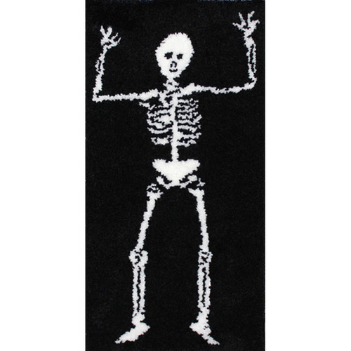 Hok Rug Skeleton Pattern Skeleton Latch Hook Rug Kit