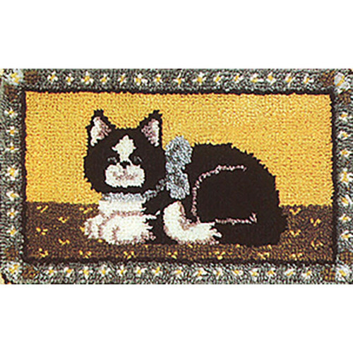 Cat 50X38 cm Embroidery Carpet Latch Hook kit Crochet Rug