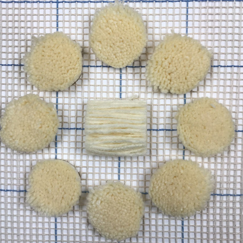 Ivory Precut Latch Hook Yarn