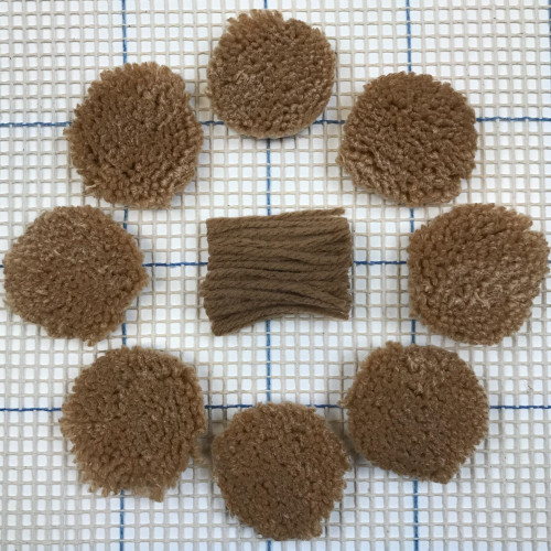 Light Brown Precut Latch Hook Yarn