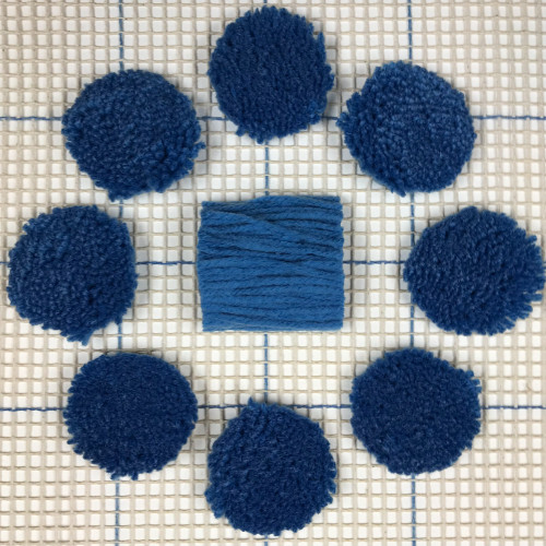 Blue Precut Latch Hook Yarn