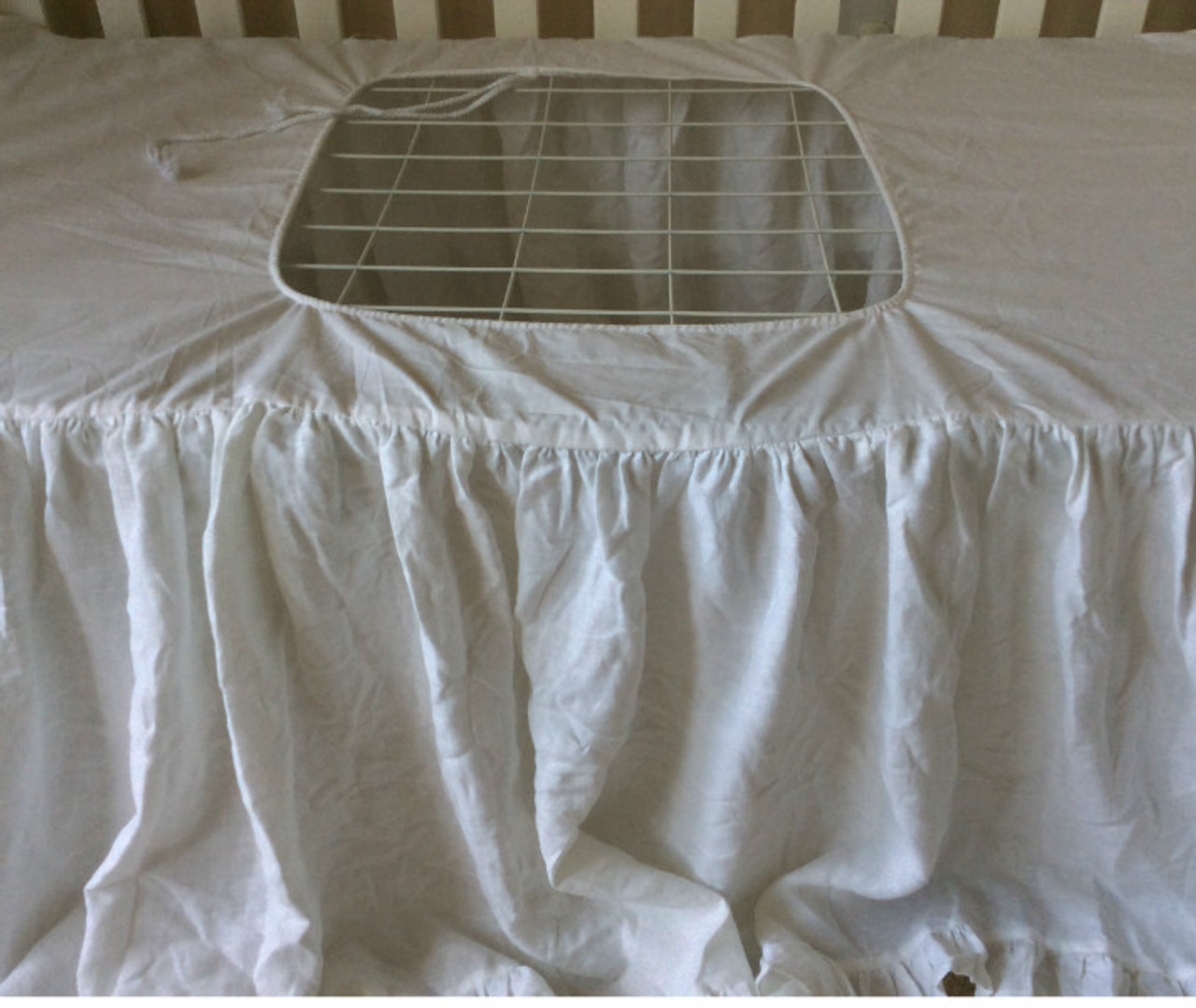 adjustable crib skirt