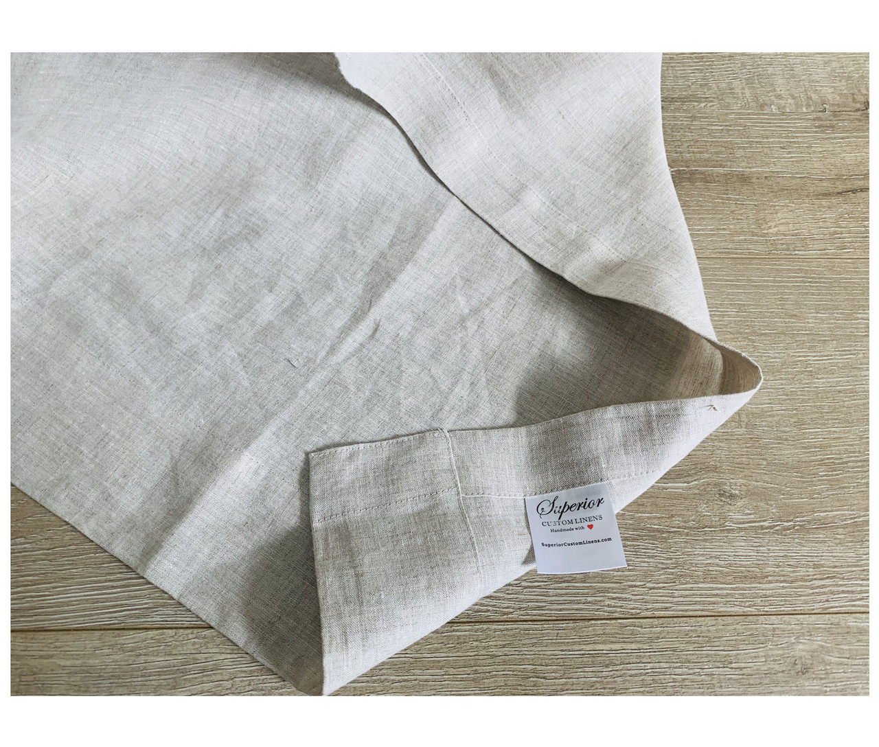 Natural Linen Shower Curtain, Undyed Linen