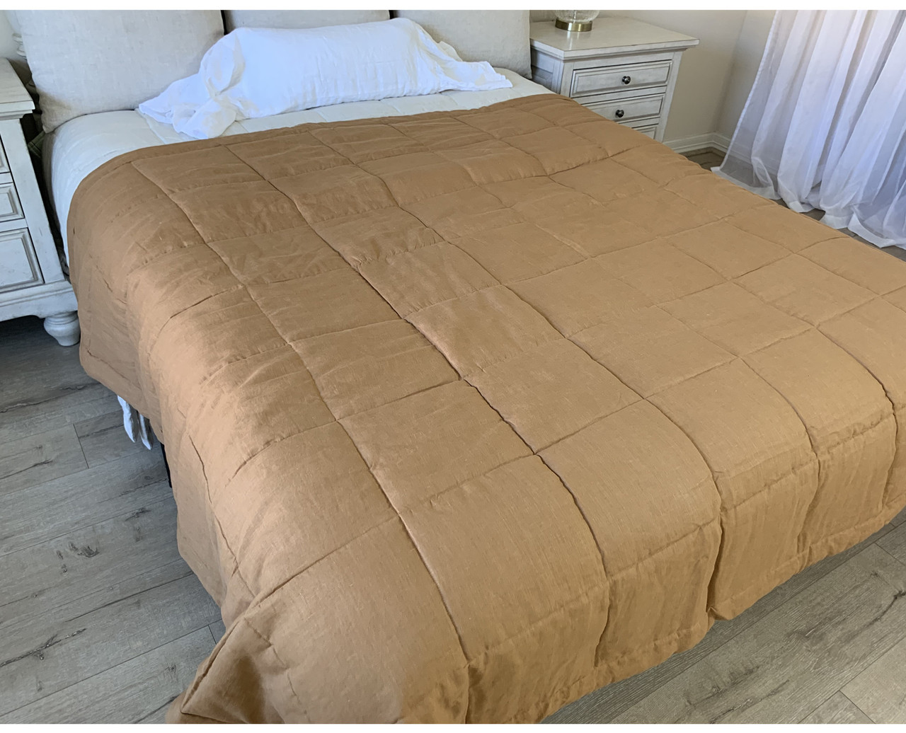 Linen Box Quilt Comforter Quilt