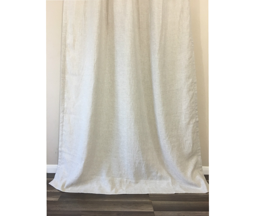 Linen Shower Curtains, White, Grey, Cream, Pink, Blue, Stripe, Chevron