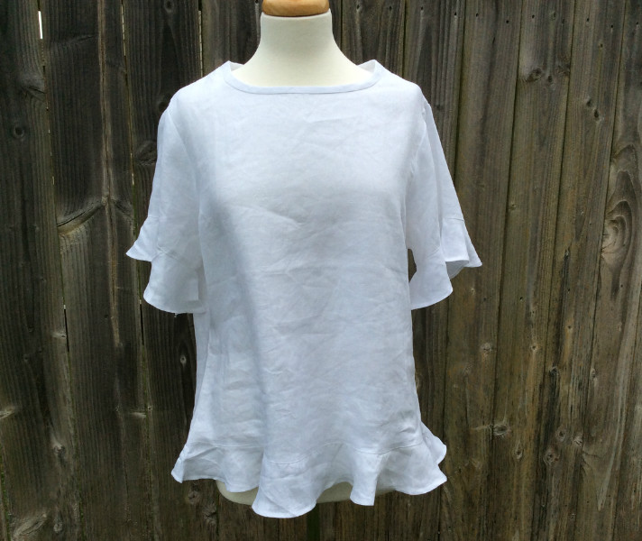 Linen Wavy Top Handmade by Superior Custom Linens