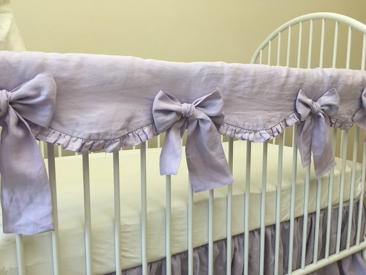 Lavender Crib Bedding Set Handcrafted by Superior Custom Linens