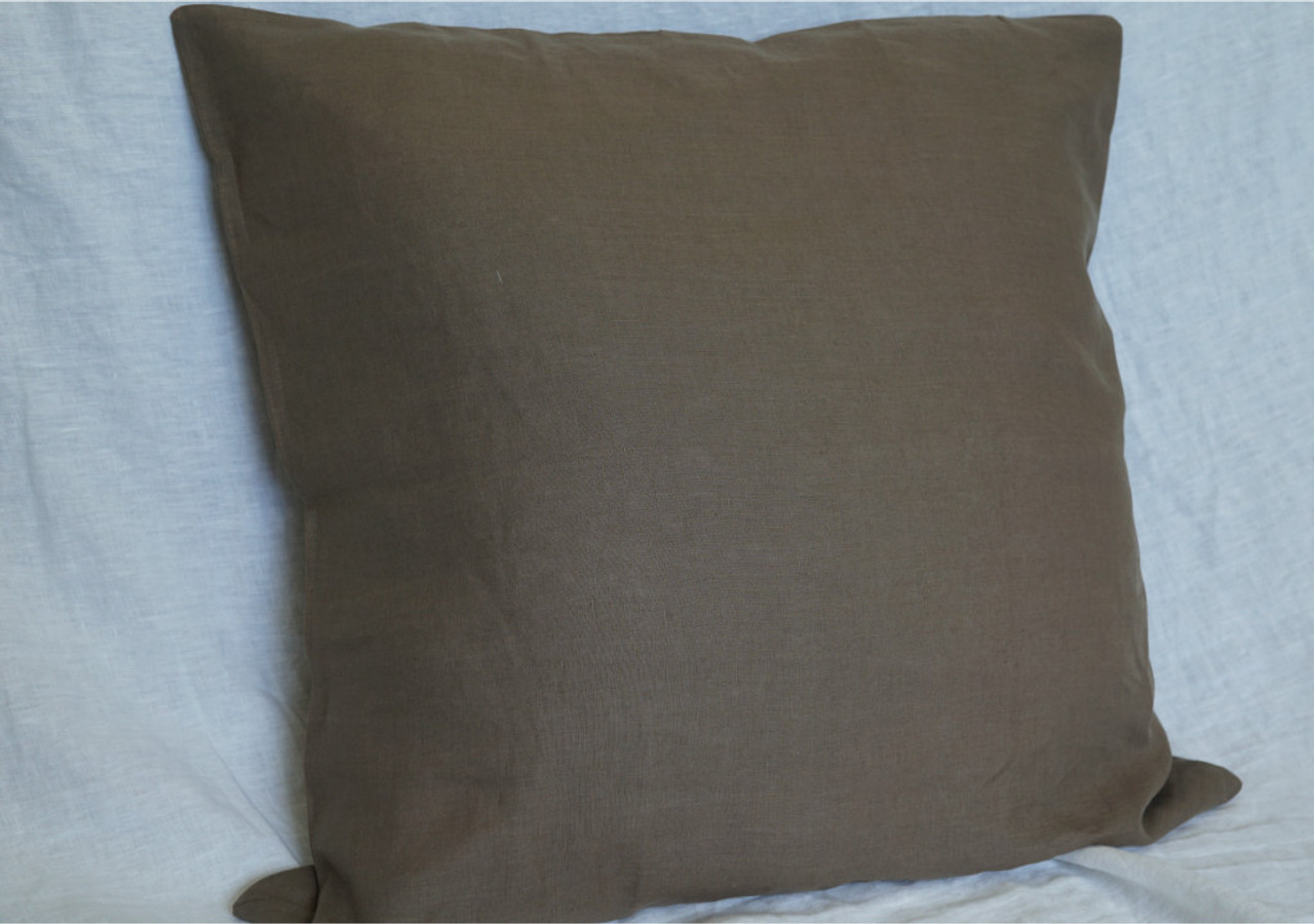 Cedar Euro Sham Dark Brown Euro Sham 16x16 To 28x28 All Sizes