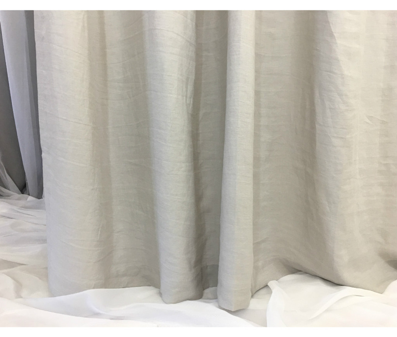Custom Curtains, Linen Curtain Panels, - White, Grey, Cream, Pink, Blue ...