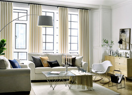 White Velvet Curtains in extra long