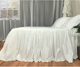 Bedspread - Pima Cotton - white, Off White, Ivory, Silver, Lilac, Champagne