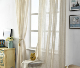 Natural Linen Sheer Curtains, Chic, Romantic! 