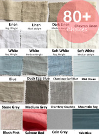 linen swatches, grey, white, red, blue, purple, stripe