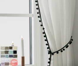 Custom curtains, Belgian Linen Curtains, Custom Size, 40+ linen fabric