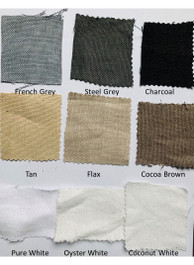 Belgian linen curtain swatches