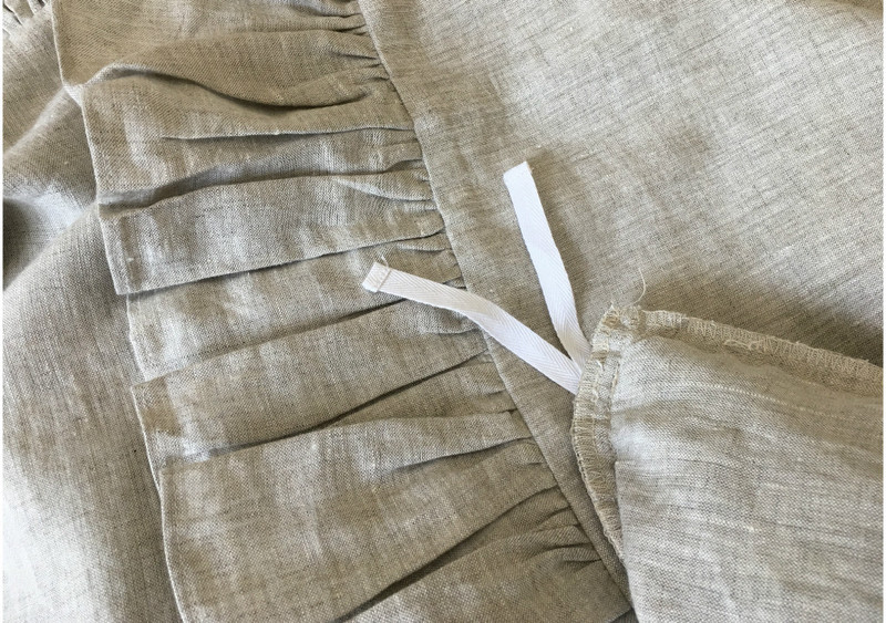 Ruffle Linen Duvet Cover-Handmade, only at Superior Custom Linens