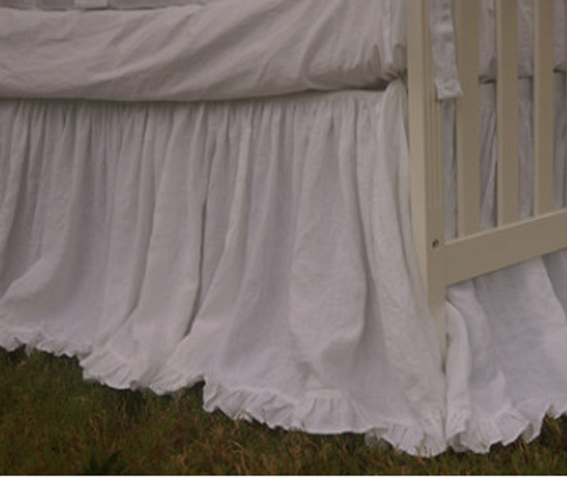 adjustable crib skirt