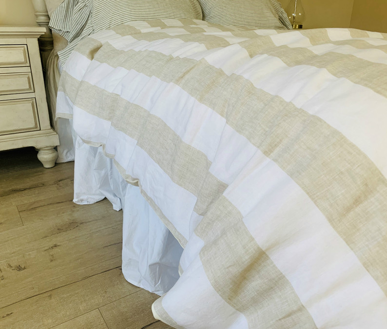Striped Linen Quilt