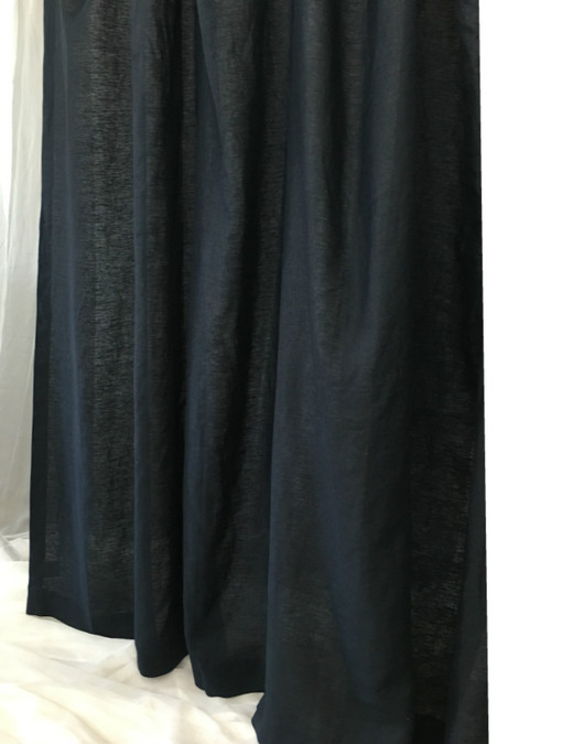 Black linen shower curtain - Mildew-Free, 72x72, 72x85, 72x94. Custom ...