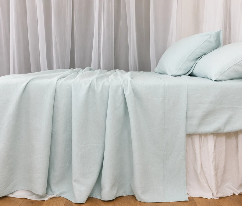 Mist Ocean Linen Sheets Set