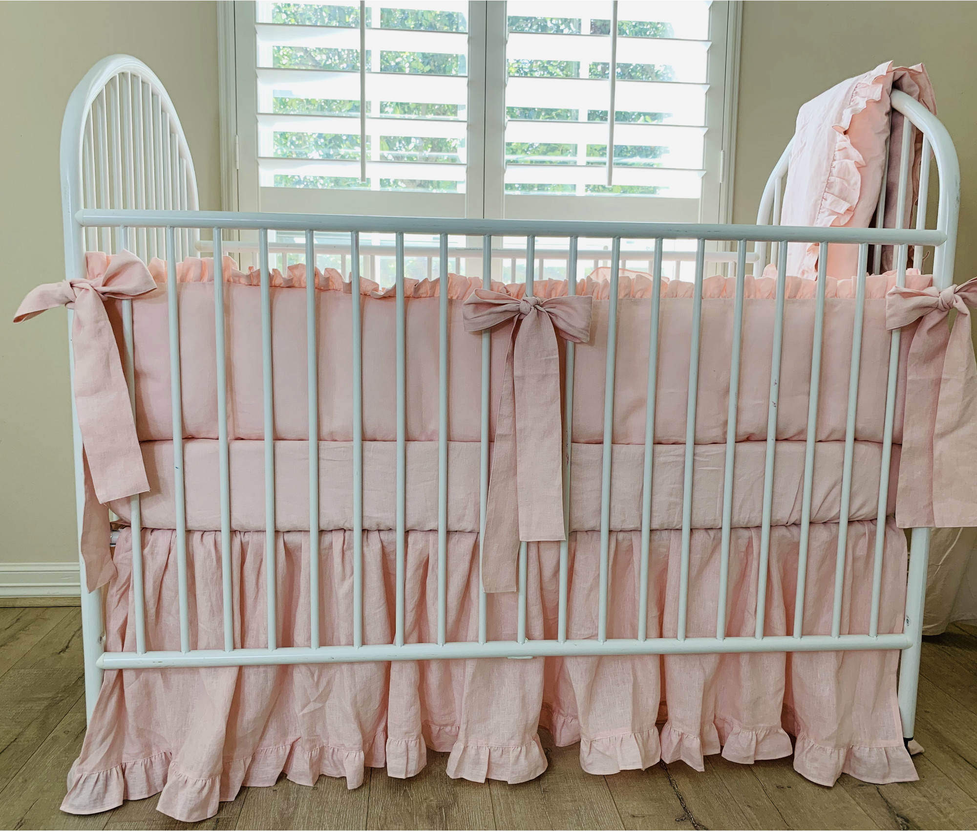 pink crib bedding