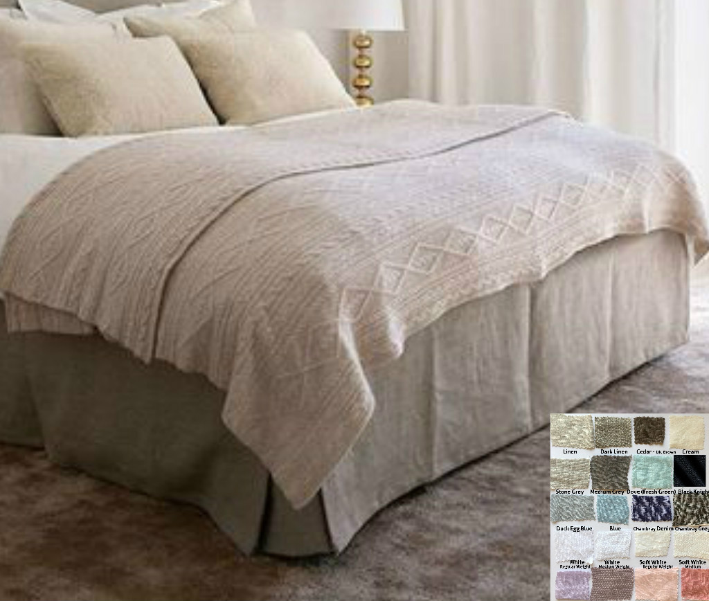 Boxed Linen Bed Skirt Minimalist Classy 15 24 Drop Natural Linen White Grey Cream Pink Blue Stripe Chevron 40 Colors Custom Size Queen King Calif King Twin