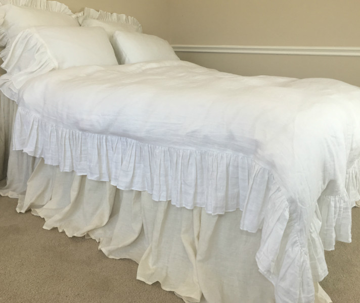 White Bedding, White Decor. Superior Custom Linens