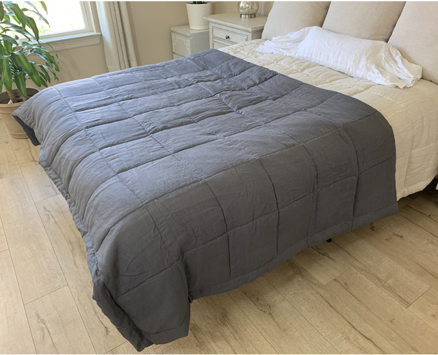 Linen Box Quilt Comforter Quilt