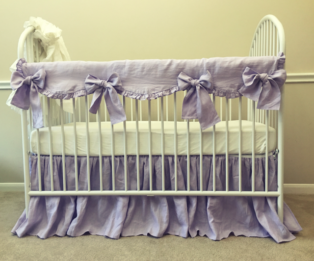 lavender crib bedding