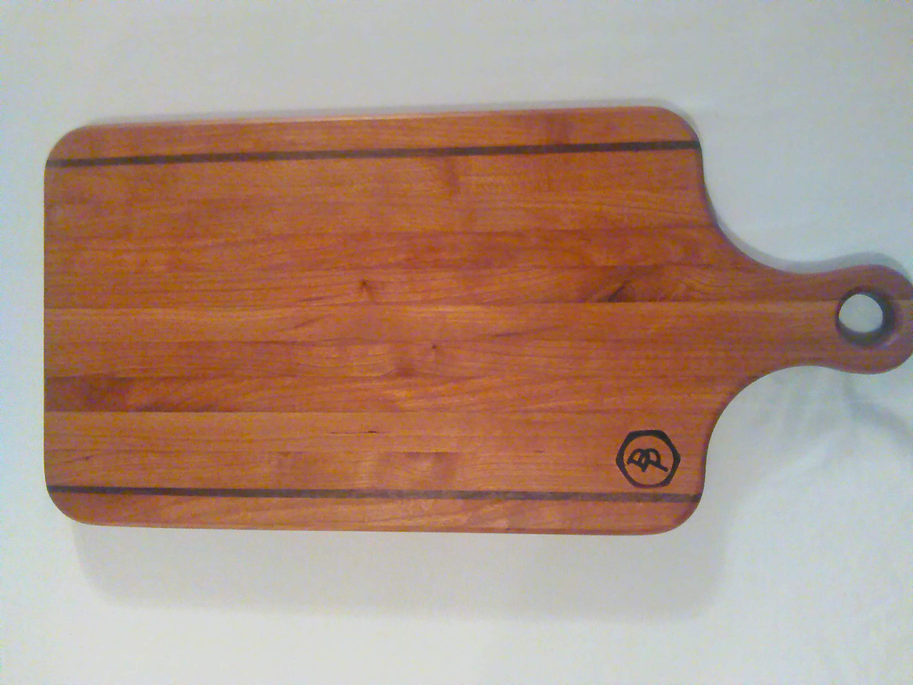 Cherry Wood Cutting Board With Handle, Cherry Serving Board