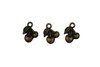 3 Cherry Metal Zip-Pulls FK35-AG