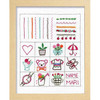 Frame not included. Embroidery Stitch Sampler 2038 
