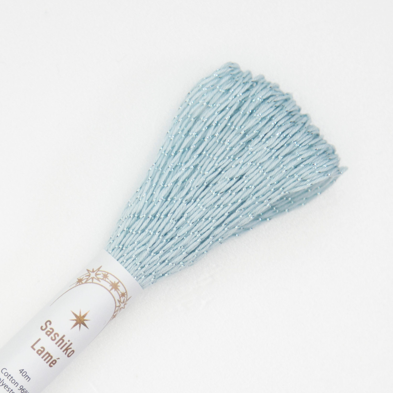 Sashiko Lamè Thread - Light Blue - 40m - SL-9