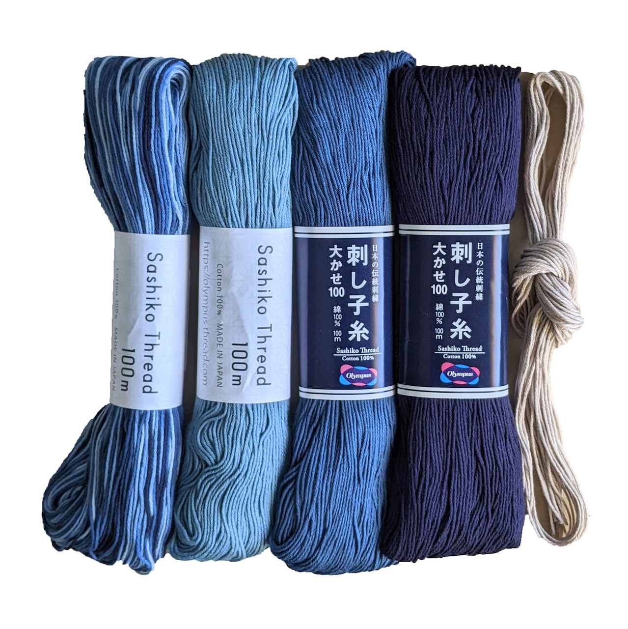 Summer Blue Elements Sashiko Thread Selection