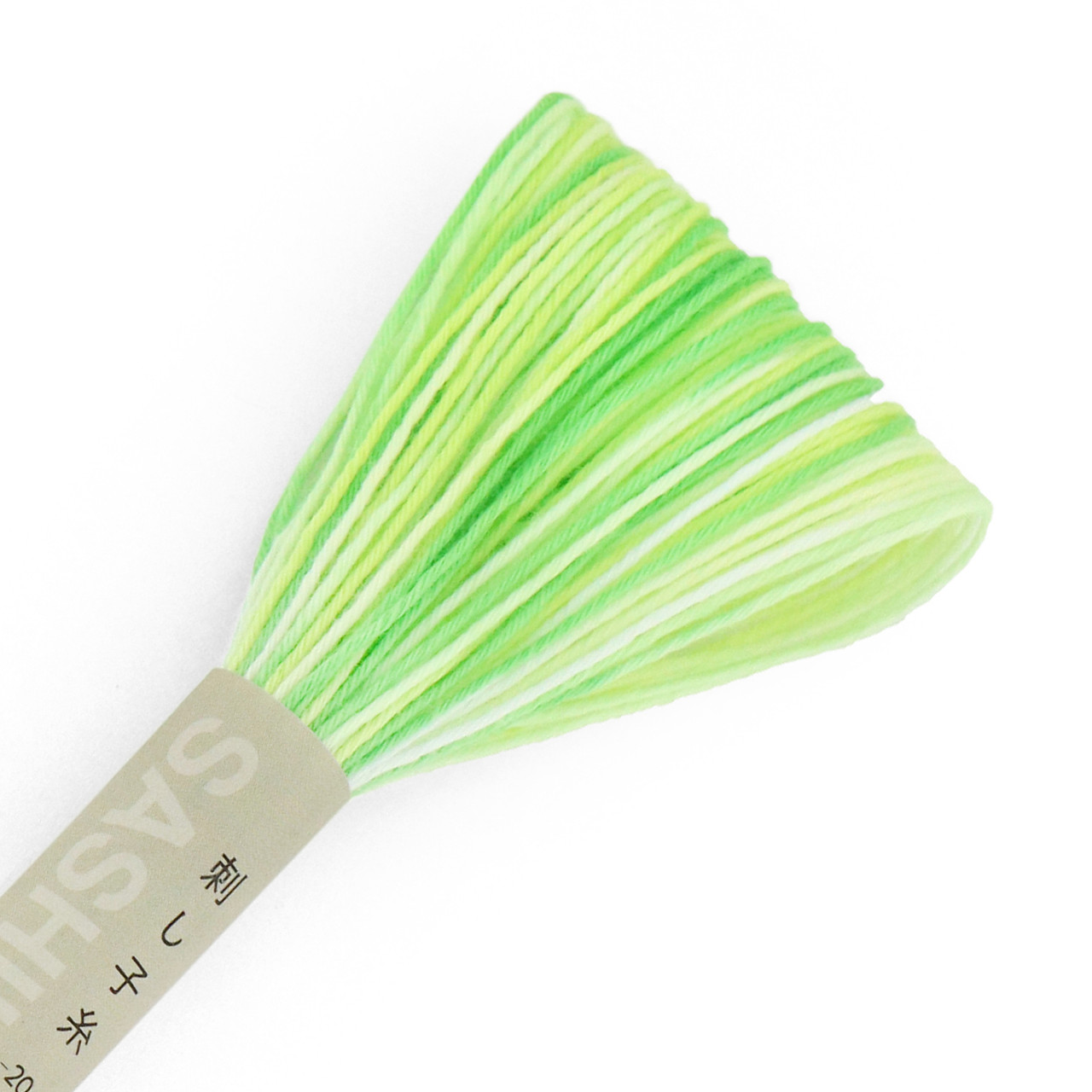 Sashiko Thread 20m, Bokashi (Lime) ST-56