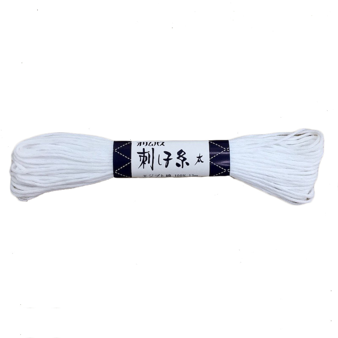 Thick Sashiko Thread 8 Stranded White STT-01