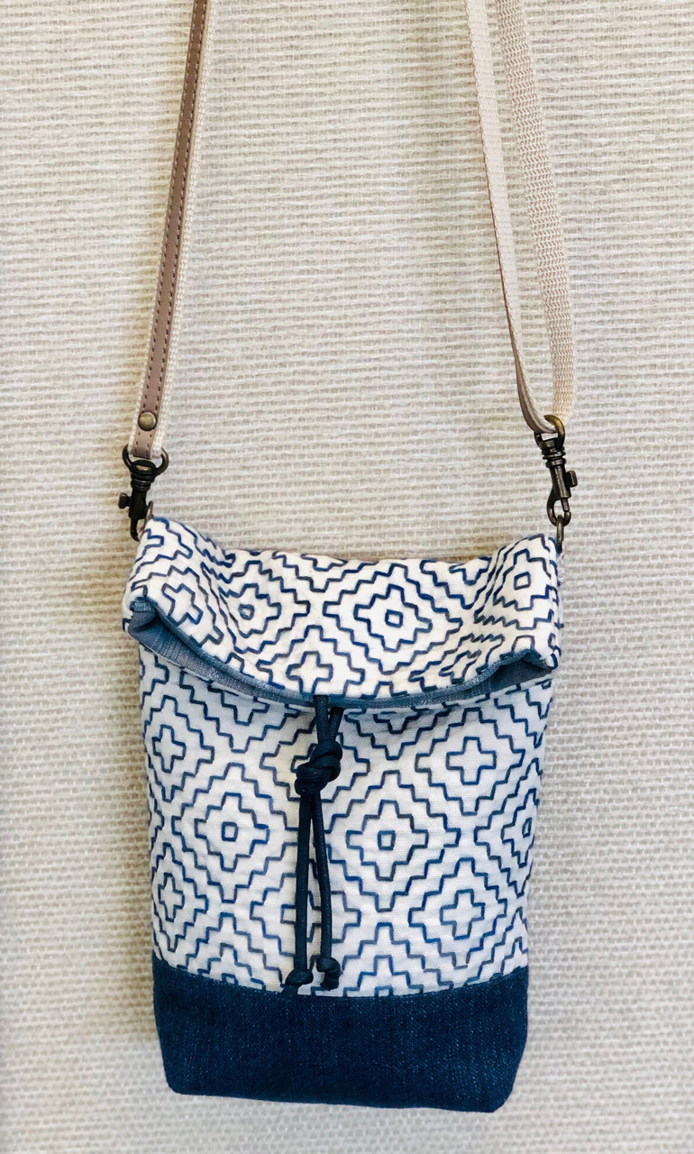 Sashiko Lucy Locket Pocket Pattern - BeBe Bold: Japanese Textiles & Craft