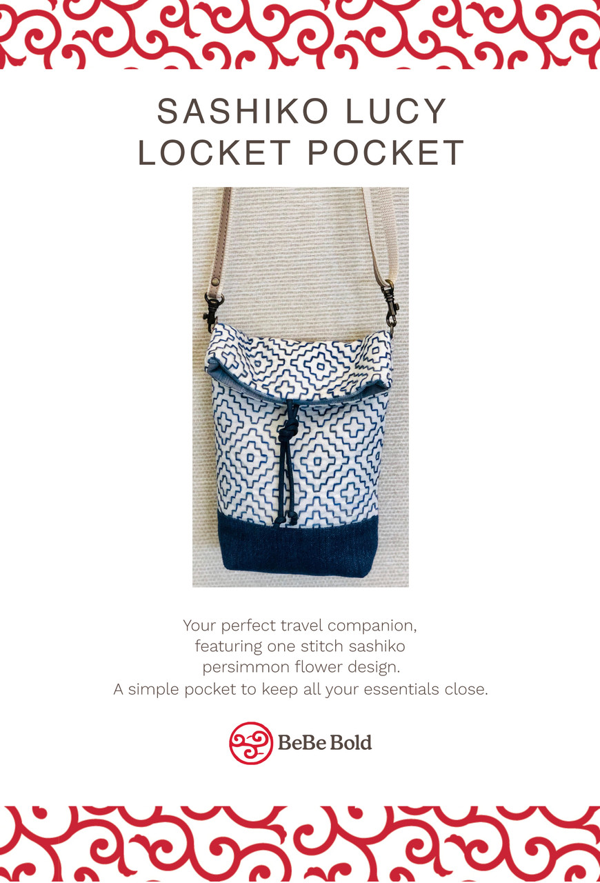 Downloadable Sashiko Lucy Locket Pocket Bag - BeBe Bold: Japanese ...