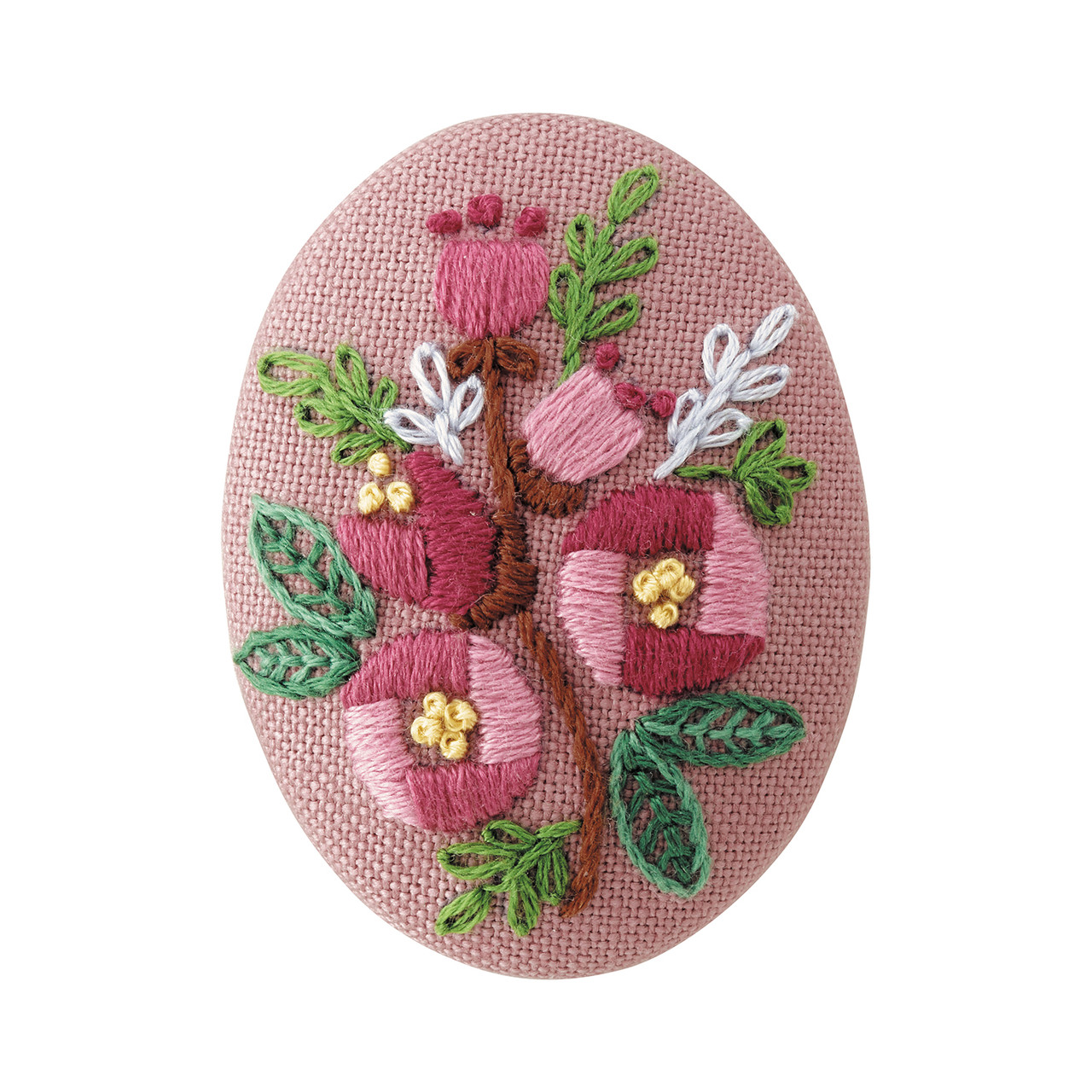 French Embroidery Brooch Kit