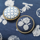 Takumi Fabric Navy Rabbits 10N-15B