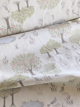 Fruits Tree - Words of Forest fabric designed by Alice Makabe - Cream - ACM-001-C